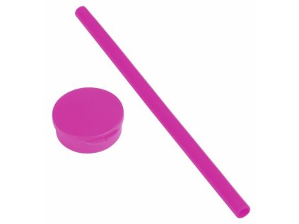 Brčko silikonové v krabičce, fialové