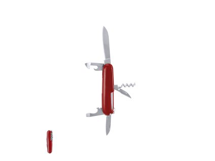 Multifunkční kapesní nůž Mansni z nerezové oceli (Barva RED, Velikost S/T)