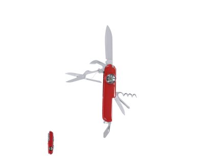 Multifunkční kapesní nůž Mixtil z nerezové oceli (Barva RED, Velikost S/T)