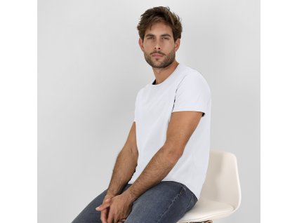 Bílé tričko pro dospělé Stiles 100% bavlna Ring Spun, Single Jersey 170 g/ m2 (Barva BÍLÁ, Velikost XS)