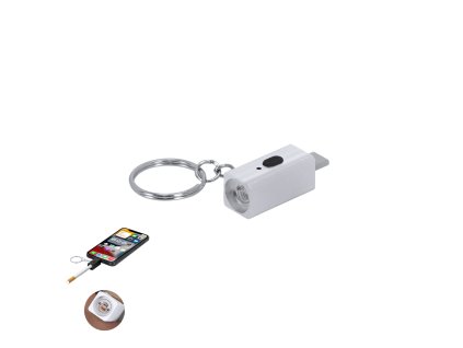 Elektrický zapalovač Parris Aluminium s přívěskem na klíče (Barva BLACK, Velikost S/T)