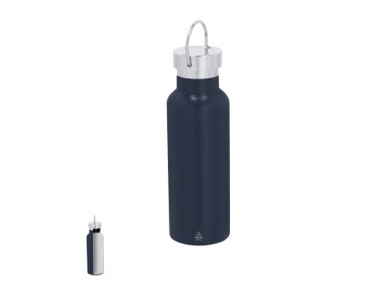 Izolovaná láhev Libix z recyklované nerezové oceli / keramický interiér (Barva BÍLÁ, Velikost S/T)