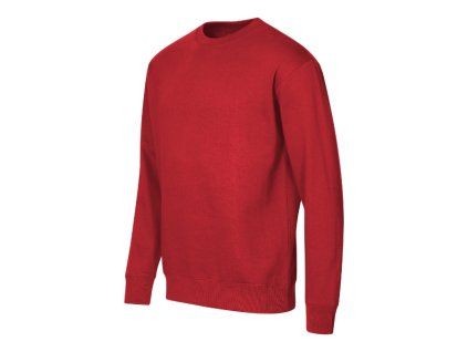 Crew mikina unisex červená (Varianta S)