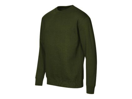 Crew mikina unisex military (Varianta S)