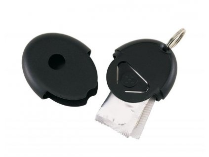 Přívěsek na klíče s kondomem, černý