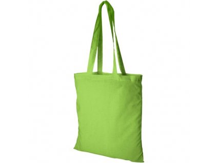 Bavlněná nákupní taška Madras, limetková