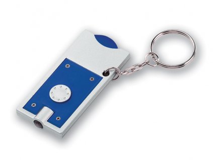 Přívěsek s žetonem a LED, Modrý