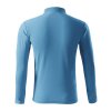 Pique Polo LS polokošile pánská azurově modrá (Varianta S)
