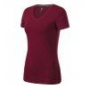 Action V-neck tričko dámské garnet