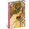 NOTIQUE Týdenní magnetický diář Alfons Mucha 2025, 11 x 16 cm