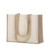 Taška Rotin Laminovaná juta/ Laminovaná bavlna (Barva PŘÍRODNÍ, Velikost S/T)