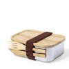 Box na oběd Sariul z nerezové oceli / bambusu (Barva S/C, Velikost S/T)
