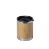 Izolovaný pohár Lubon Bamboo / nerezová ocel (Velikost S/T)