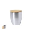 Izolovaný pohár Zasel z nerezové oceli / bambusu (Velikost S/T)