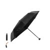 Deštník Claris Pongee 190T RPET. Žebra ze skelných vláken (Barva BLACK, Velikost S/T)