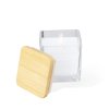 Aromatická svíčka Safron Glass/ Bamboo (Barva BÍLÁ, Velikost S/T)