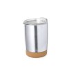 Izolovaný šálek Sarski Recyklovaná nerezová ocel / korek (Barva SILVER, Velikost S/T)