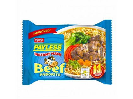 instant mami noodles beef payless 55g