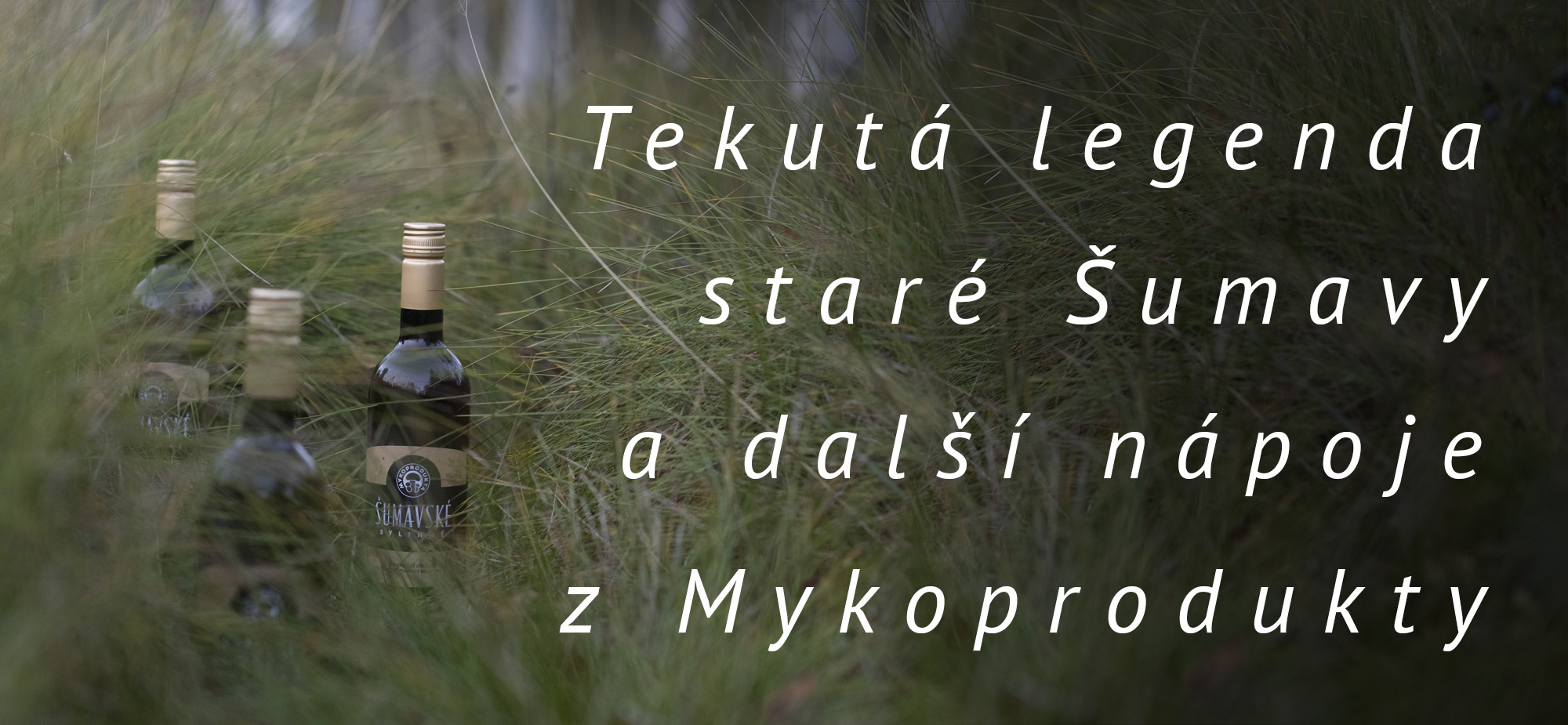 Tekutá legenda staré Šumavy a další nápoje z Mykoprodukty