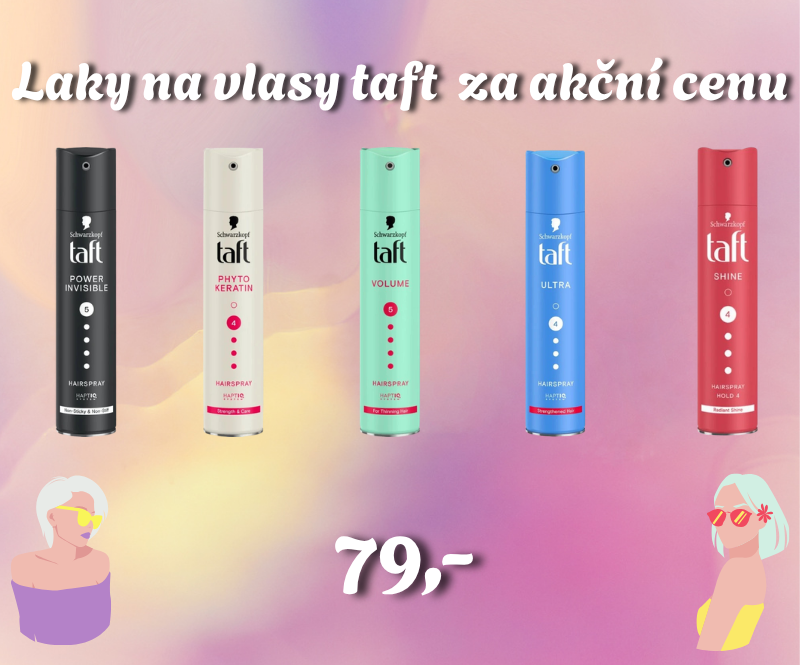 Taft - laky na vlasy v akci