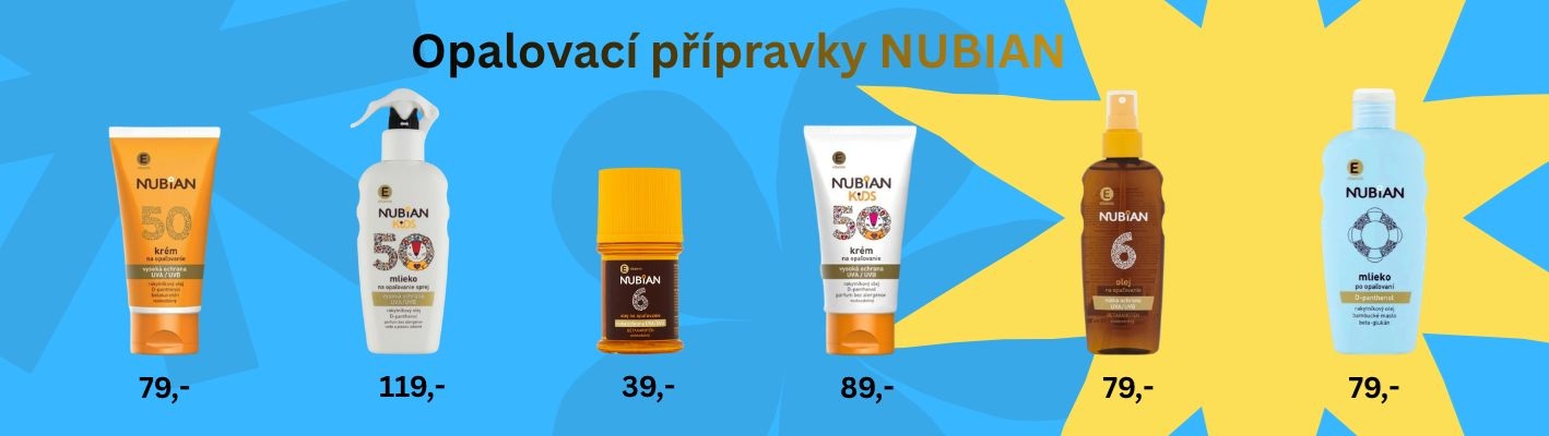 Nubian - opalovací přípravky za skvělé ceny