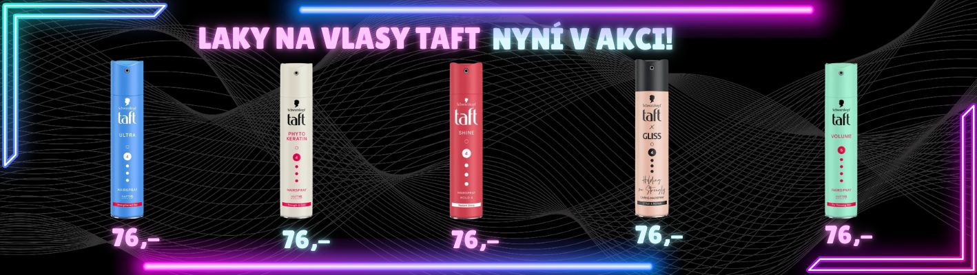 Taft - laky na vlasy v akci