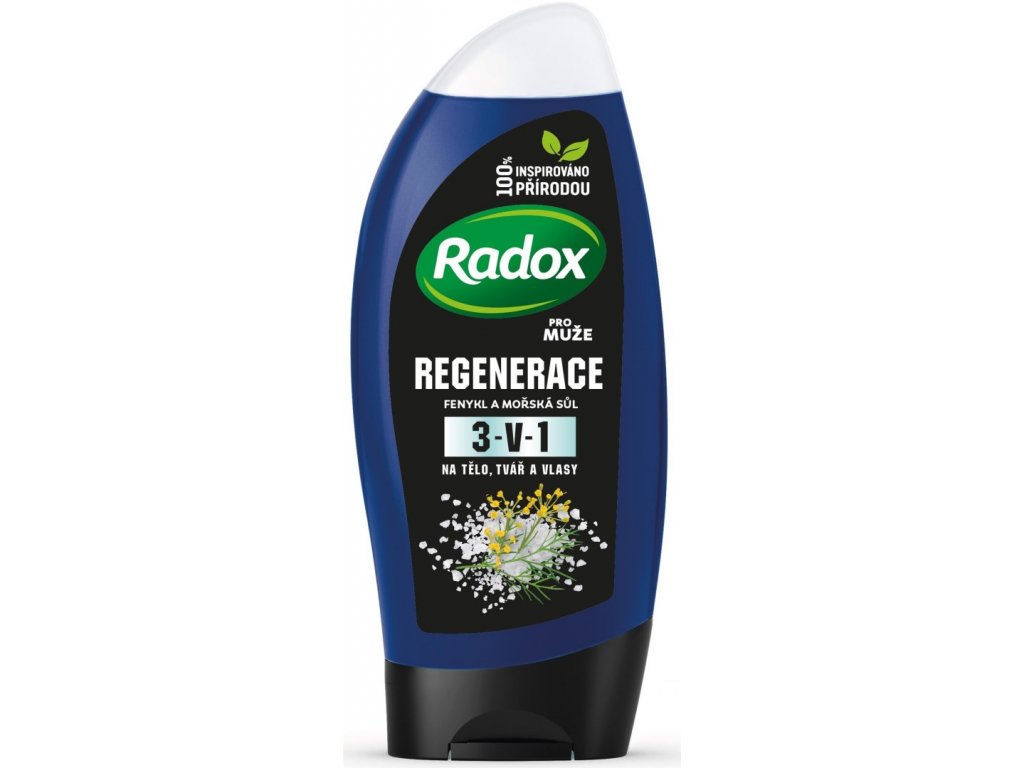 Radox Men Regenerace 3v1 sprchový gel fenykl a mořská sůl, 250 ml