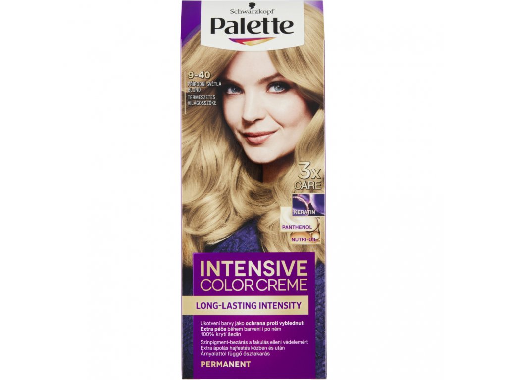 Palette Intensive Color Creme 9-40 přírodní blond, 50 ml
