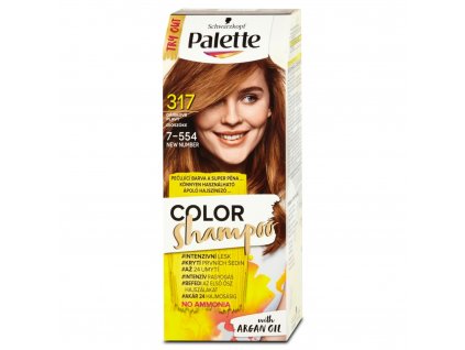 Palette Color Shampoo 317 oříškově plavý, 50 ml