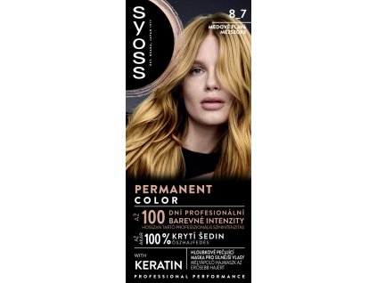 9000100633260 syoss permanent color 8 7 medove plava barva na vlasy