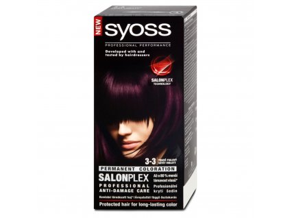 Syoss barva na vlasy 3-3 tmavě fialový, 50 ml