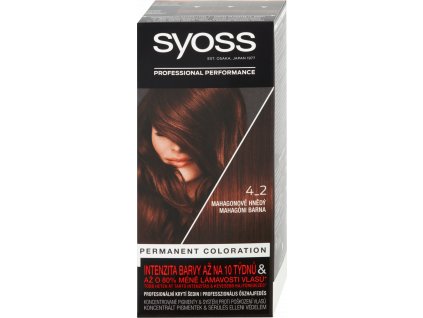 Syoss barva na vlasy 4-2 mahagonově hnědý, 50 ml