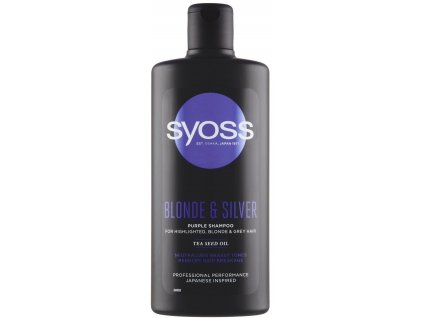 Syoss Blonde & Silver šampon pro zesvětlené, blond a šedé vlasy, 440 ml