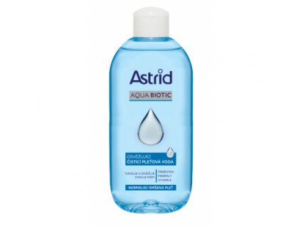 Astrid AQUA BIOTIC čisticí pleťová voda pro normální a smíšenou pleť, 200 ml