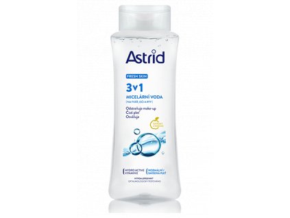 Astrid FRESH micelární voda 3v1 pro normální a smíšenou pleť, 400 ml