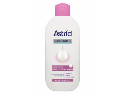 Astrid Aqua Biotic zjemňující čistící pleťové mléko, 200 ml