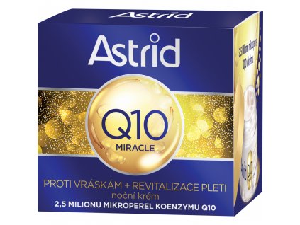 Astrid Q10 MIRACLE noční krém proti vráskám, 50 ml
