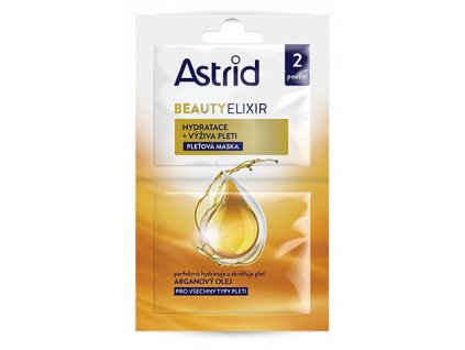 Astrid ELIXIR hydratační a vyživující maska, 2x8 ml