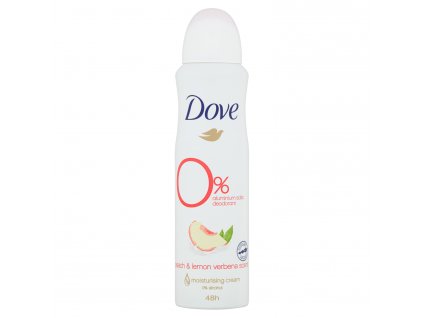 Dove Go Fresh Peach & Lemon Verbenadeodorant ve spreji bez obsahu hliníku, 150 ml