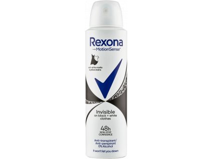 8712561319409 rexona antiperspirant sprej invisible black white 150 ml