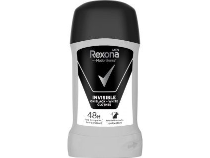 13328 rexona men deostick invisible black white 50 ml