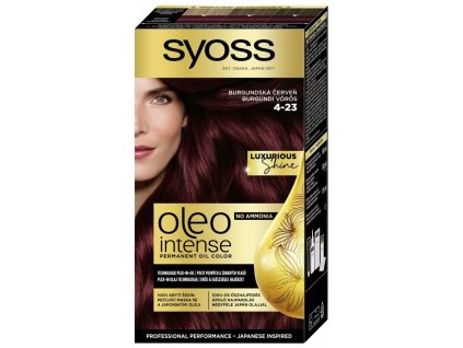 9000100840835 syoss oleo intense permanent oil color 4 23 burgundska cerven barva na vlasy