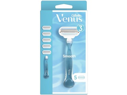 Gillette Venus Smooth holicí strojek + náhradní břity 5 ks