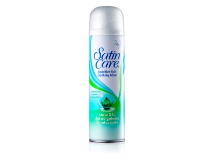 Gillette Satin Care Sensitive Skin dámský gel na holení, 200 ml