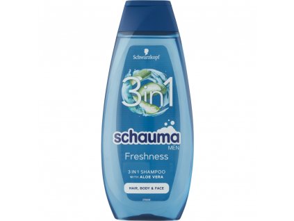 Schauma Men Freshness šampon 3 v 1 s Aloe Vera, 400 ml