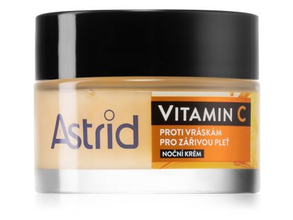 Astrid Vitamin C noční krém s omlazujícím účinkem pro zářivý vzhled pleti, 50 ml
