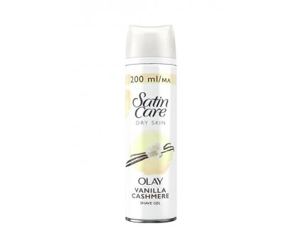 7702018399567 gillette satin care dry skin olay vanilla cashmere shave gel 200 ml