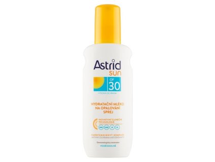 astrid sun hydratacni mleko na opalovani sprej of30 200ml