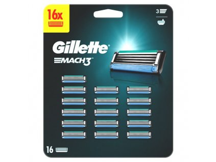 Gillette Mach3 náhradní hlavice 16 ks