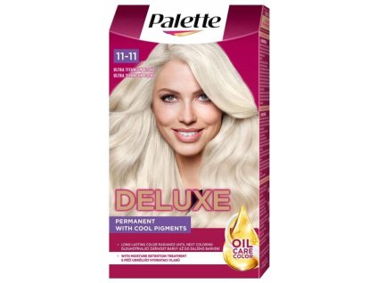 9000101639230 PALETTE DELUXE OIL CARE BARVA NA VLASY 11 11 BLOND ULTRA TITANIUM